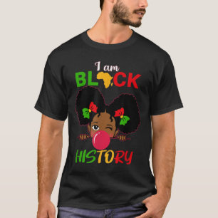 Kinder ich bin schwarze Geschichte Mädchen Little T-Shirt