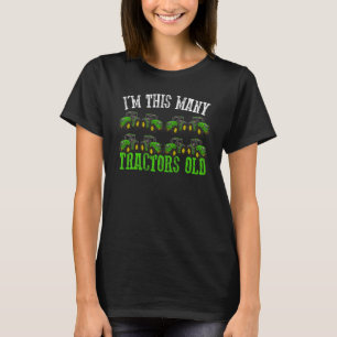 Kinder ich bin so viele Traktoren alt Kind 8. Gebu T-Shirt