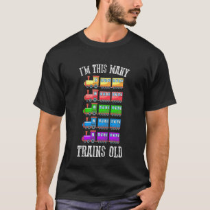Kinder ich bin so viele Züge alt Kind 5. Geburtsta T-Shirt