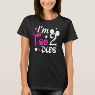 Kinder ich bin zweitwodles 2. Geburtstag Party 2. T-Shirt