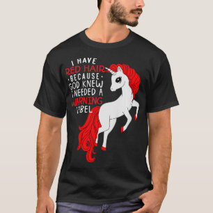 Kinder ich habe rote Haare, weil Gott wusste, dass T-Shirt