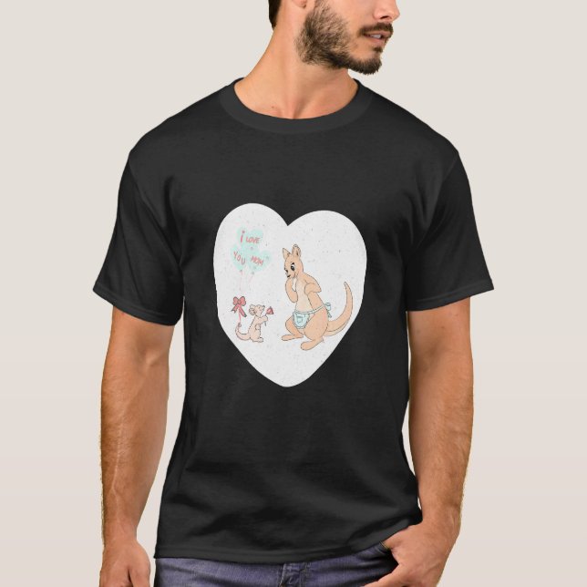 Kinder ich liebe dich Mama T-Shirt (Vorderseite)