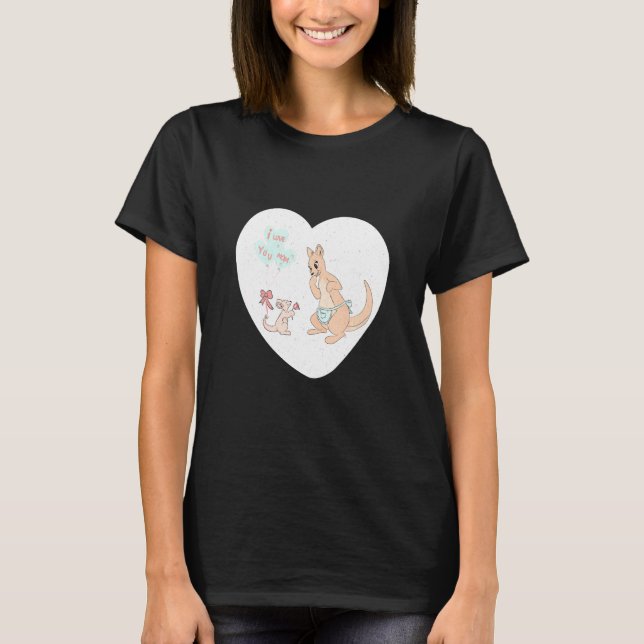 Kinder ich liebe dich Mama T-Shirt (Vorderseite)