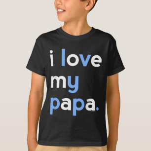 Kinder Ich Liebe Mein Papa-Shirt Für Jungen Vater T-Shirt