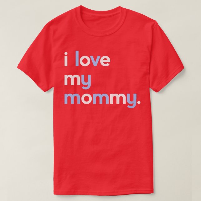 Kinder Ich Liebe meine Mami für Jungen Mama Niedli T-Shirt (Design vorne)