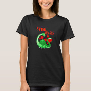 Kinder ich stehle Herz Rex Dino Baby Boy Valentin T-Shirt