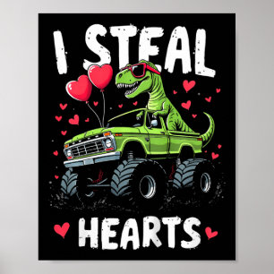Kinder, ich stehle Herzen Kinder Lustige Trex Gesc Poster