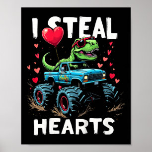 Kinder, ich stehle Herzen Kinder Lustige Trex Gesc Poster