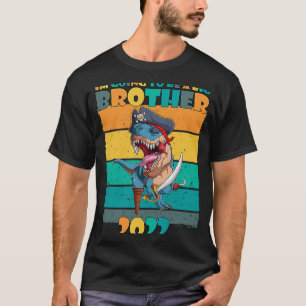 Kinder ich werde ein Big Brother 2022 T Rex Pira T-Shirt