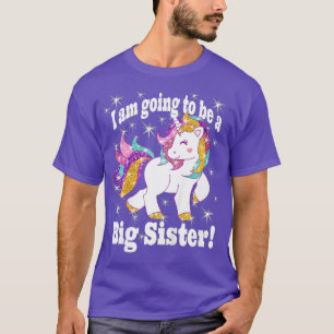 Kinder ich werde eine große Schwester niedlich Uni T-Shirt