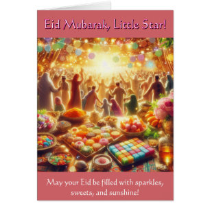 Kinder-ID-Karte - Eid Mubarak Little Star