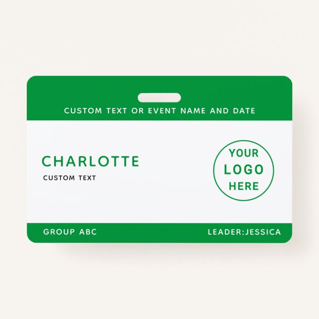 Kinder ID Lanyard Template Music Tour Schule Ausweis (Vorderseite)