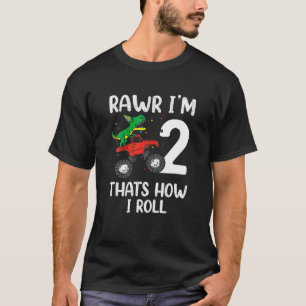Kinder im Alter von 2 Jahren 2. Geburtstag Junge T T-Shirt