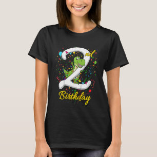 Kinder im Alter von 2 Jahren 2 Tage Rex 2. Geburts T-Shirt