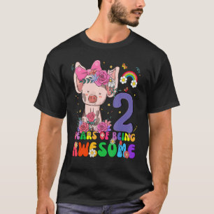 Kinder im Alter von 2 Jahren Teens 2. Geburtstag J T-Shirt