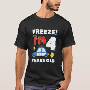 Kinder im Alter von 4 Jahren Polizist Polizist 4.  T-Shirt