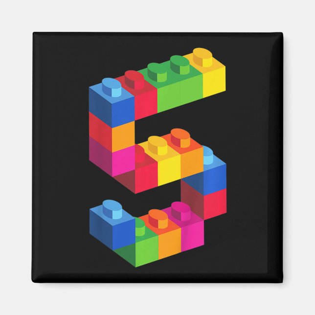 Kinder im Alter von 5 Jahren Gebäude blockiert Geb Magnet (Vorne)