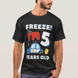 Kinder im Alter von 5 Jahren Polizist Polizist 5th T-Shirt