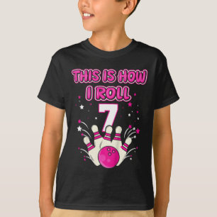 Kinder im Alter von 7 Jahren So Roll ich 7. Bowlin T-Shirt