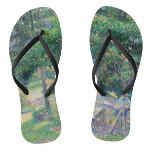 Kinder im Garten sitzend von Camille Pissarro   Flip Flops