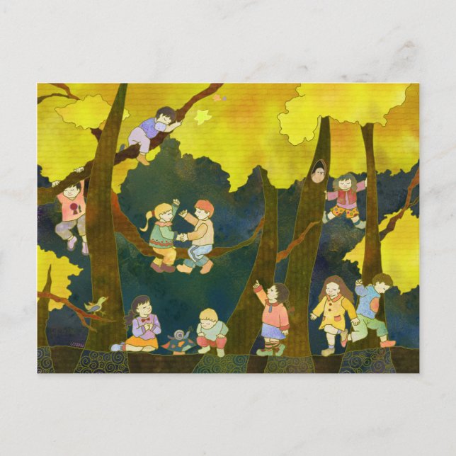 Kinder im Himmel Postkarte (Vorderseite)