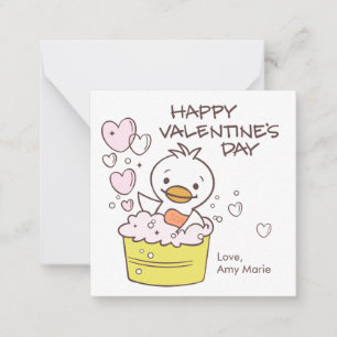 Kinder im Klassenzimmer Duck Bubble Bath Herz Vale Mitteilungskarte