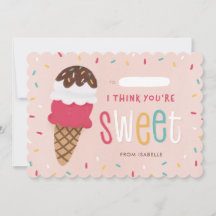 Kinder im Klassenzimmer Valentine mit Eisdiele