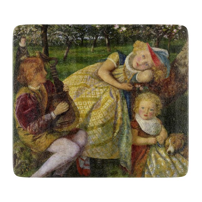 Kinder im Königsgarten Schneidebrett (Vorderseite)