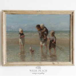 Kinder im Meer - Meeresschutzschild Poster