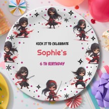 Kinder im Ninja-Stil zum Geburtstag Mädchen