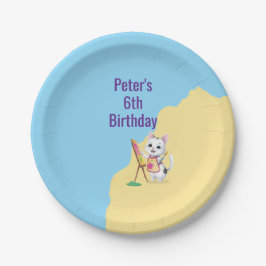 Kinder im Party malen Party Pappteller