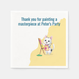 Kinder im Party malen Party Serviette