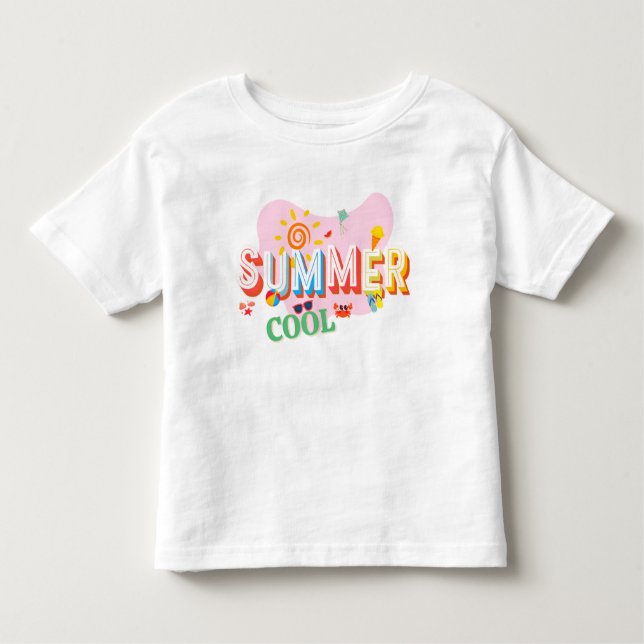 Kinder im Sommer niedlich Kleinkind T-shirt (Vorderseite)