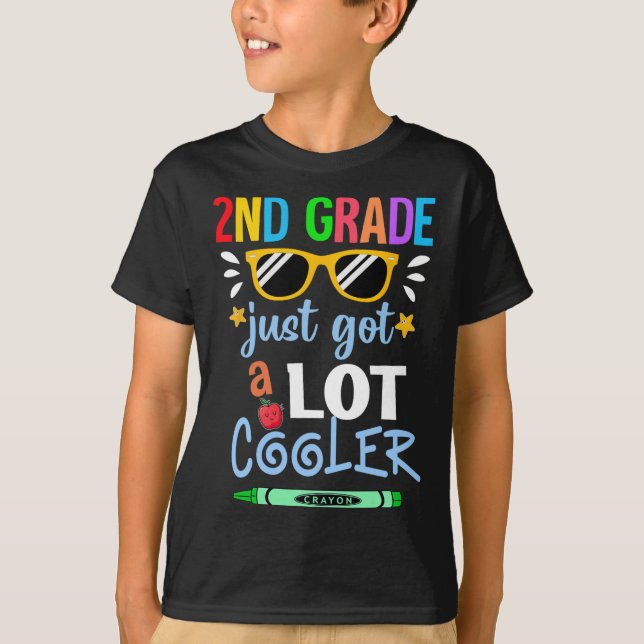 Kinder in der zweiten Klasse Got einfach viel Cool T-Shirt (Vorderseite)