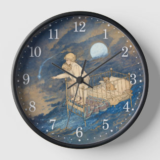 Kinder in einem Sternenhimmel Uhr