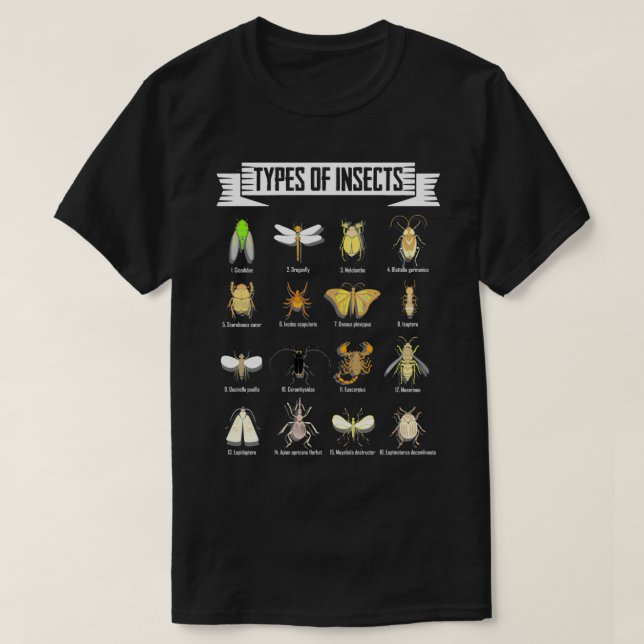 Kinder Insektenarten Bug Science lustiges Sprichwo T-Shirt (Design vorne)