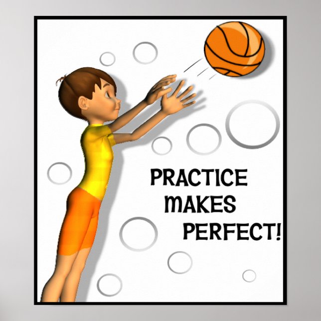 Kinder Inspiration Basketball Poster (Vorne)