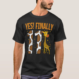 Kinder Ja Endlich 11 Elf 11. Geburtstagsparty Gir T-Shirt