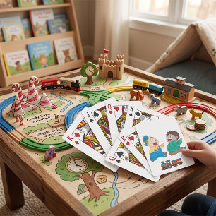 Kinder jagen Spielkarten