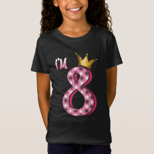 Kinder Jahr Geburtstag Mädchen Kind Kind 8 Jahre T-Shirt