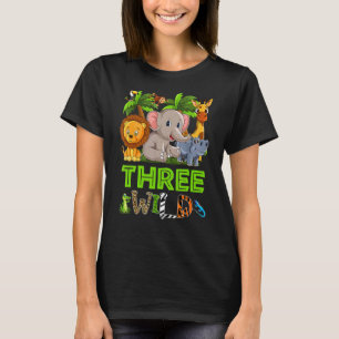 Kinder je Wild Drei 3 Geburtstage alt Geburtstagsz T-Shirt