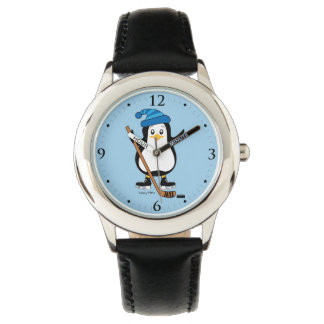 Kinder Jugendhockey Penguin Player Armbanduhr