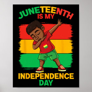 Kinder Juneteenth ist mein Unabhängigkeitstag Poster