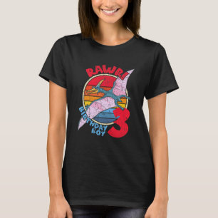 Kinder Junge 3. Geburtstag I Rawr Pterodactylus I T-Shirt