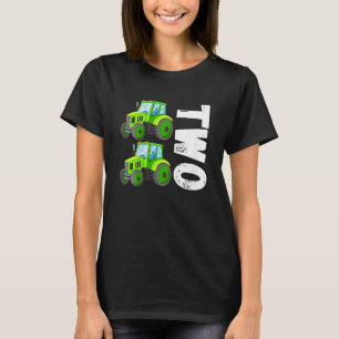 Kinder Junge zwei Traktoren Kinder Kleinkind Fa T-Shirt