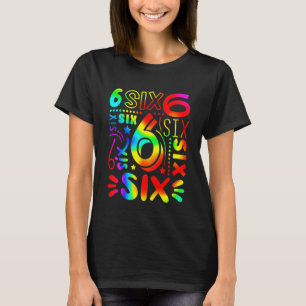 Kinder Jungen 6. Geburtstag Mädchen 6. Geburtstag  T-Shirt