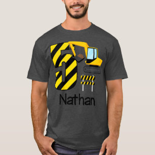 Kinder Jungen Konstruktion 5. Geburtstag Nathan 5 T-Shirt