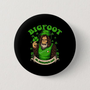 Kinder Jungen St. Patricks Tag Bigfoot Kleeblatt K Button
