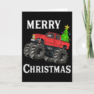 Kinder Jungen Weihnachten Monster Truck Kinder Frö Karte