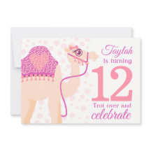 Kinder Kamel reiten 12. Geburtstag laden ein